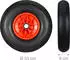 Relaxdays Schubkarrenrad Vollgummi 4.00-6 Rot chwarz