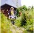 Relaxdays Schubkarrenrad 4.80 4.00-8 inkl. Achse Schwarz ilber