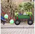 Relaxdays Schubkarrenrad 4.80 4.00-8 inkl. Achse Schwarz ilber