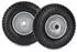 Relaxdays 2er Set Schubkarrenrad 2.50-4 Schwarz rau