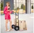 Relaxdays 2er Set Schubkarrenrad 2.50-4 Schwarz rau