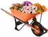 VEVOR Schubkarre 1-Rad 6cu ft, 150kg Tragkraft, Breites 40cm Rad, Metallgriff (WB-007A)