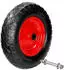 ECD Germany Schubkarrenrad 4er-Pack mit Achse 4.80/4.00-8, Ø390mm, 200kg (299075861)