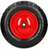 ECD Germany Schubkarrenrad 4er-Pack mit Achse 4.80/4.00-8, Ø390mm, 200kg (299075861)