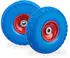 Relaxdays Sackkarrenrad Ersatzreifen blau-rot 4.1/3.5-4, 4er-Set