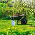 Relaxdays Schubkarrenrad 4.80/4.00-8 Vollgummirad mit Kunststofffelge pannensicher schwarz (10042477)