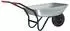 vidaXL Schubkarre Stahl Silber/Schwarz 133x62,5x58cm