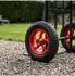 Relaxdays Sackkarren-Rad 2er Set 3.25-8 Vollgummi, Schwarz-Rot