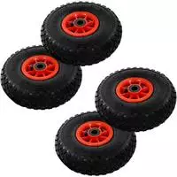 vidaXL Sackkarrenr&auml;der 4 Stk. Gummi 3,00-4 (245x82)