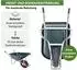 Baumarktplus Schubkarre 1-Rad Kunststoffmulde 100L 250kg (41362)