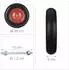 Relaxdays Schubkarrenrad mit Achse 4.80 4.00-8 Rot Schwarz