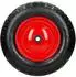 ECD Germany Schubkarrenrad Luftbereift mit Achse 4.80/4.00-8, Ø390mm, 2er-Pack