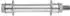 ECD Germany Schubkarrenrad Luftbereift mit Achse 4.80/4.00-8, Ø390mm, 2er-Pack
