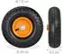 Relaxdays Sackkarrenrad 2er Set 4.10 3.50-4 Orange chwarz