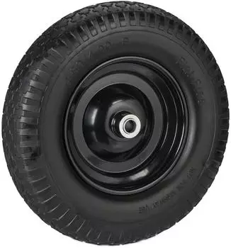 Relaxdays Schubkarrenrad 4.00-8 Vollgummi Stahlfelge 100kg (10047902)