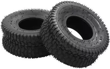 vidaXL Schubkarrenreifen 15x6.00-6 4PR Gummi, 2er-Set