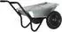 vidaXL Schubkarre Stahl Silber/Schwarz 124x73x65cm