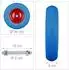 Relaxdays Schubkarrenrad Vollgummi mit Achse 4.80/4.00-8, pannensicher, 100kg, 2er-Set
