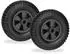 Relaxdays Schubkarrenrad 2.50-4 im 2er Set Schwarz