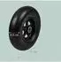 Relaxdays Sackkarren-Räder 3.50-8 Vollgummi, 2er-Set, schwarz