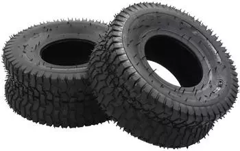vidaXL Schubkarrenreifen und Schlauch-Set 15x6.00-6 4PR, 4-tlg. (145274)