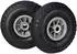Relaxdays 2er Set Sackkarrenrad 3.00-4 luftbereift Schwarz rau