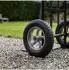 Relaxdays Sackkarren-Rad 3.25-8 Vollgummi, 2er Set, schwarz-grau