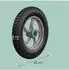 Relaxdays Sackkarren-Rad 3.25-8 Vollgummi, 2er Set, schwarz-grau