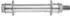 ECD Germany Schubkarrenrad PU-Vollgummi pannensicher 4.80/4.00-8, Ø390mm, 200kg, 2er-Set (299088697)