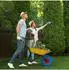 Relaxdays Schubkarrenrad 3.50-6, Vollgummi, Kunststofffelge, bis 100kg, blau/rot (10047764)