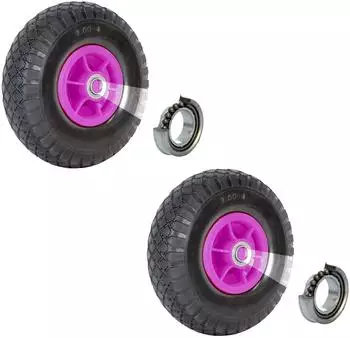 Trutzholm Sackkarrenrad Luftrad 260x85mm 3.00-4 Kugellager pink, 2er-Set (25944901)