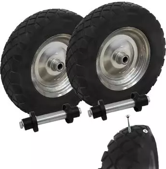 Trutzholm Schubkarrenrad Vollgummi 4.80/4.00-8 pannensicher, 2er-Set (9165901)