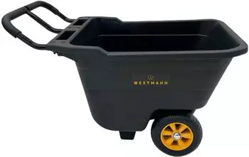 Westmann Prakta S Schubkarre Kunststoff 90L, schwarz