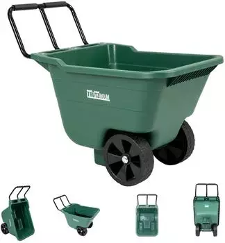 Trutzholm Gartenwagen Schubkarre 250kg 90L kippsicher, PU-R&auml;der (73944)