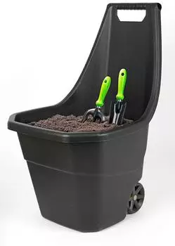 Prosperplast Gartenkarre Kunststoff schwarz 50L