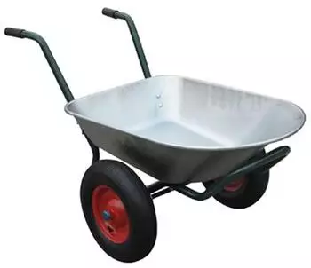 Varan Schubkarre 2 R&auml;der, 80L, max. 120kg (WB6407)