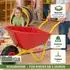 Trutzholm Kinderschubkarre 20L Kunststoffwanne, rot, Vollgummirad, 40kg