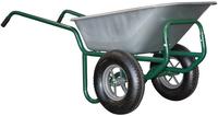 Schubkarre Expert Twin verzinkt. 150 L, Luftrad
