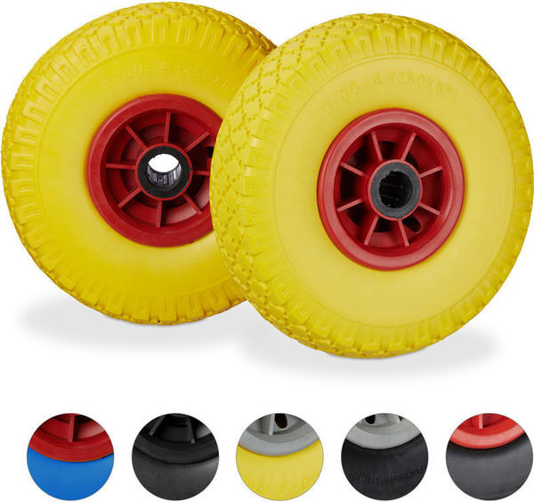 Relaxdays 10026070 2 wheels red/yellow