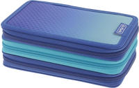 Herlitz Sch&uuml;leretui TriCase 31-teilig Dip Dye Blue/Turquoise
