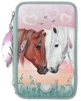 Depesche 3-fach Federtasche Miss Melody LED Herzen (11774)