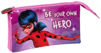 Safta Triple Pencil Case Ladybug