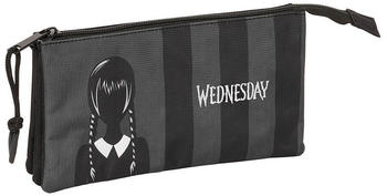 Safta Triple Pencil Case Wednesday
