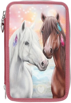 Depesche 3-fach Federtasche Miss Melody LED Pferde (0013416)