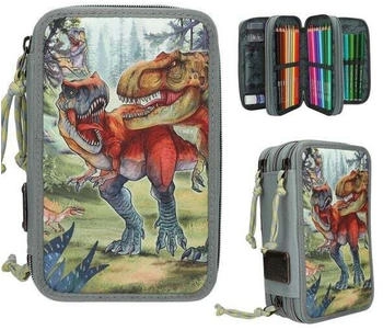 Depesche 3-fach Federtasche Dino World (013277)