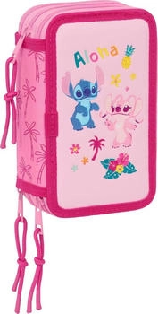 Safta Triple Filled Pencil Case 37 pcs. Stitch Chill