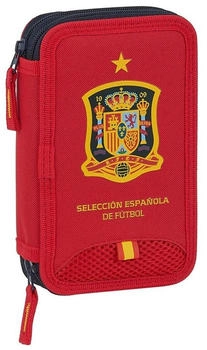 Safta Double Filled Pencil Case 28 pcs. Spain Football Team