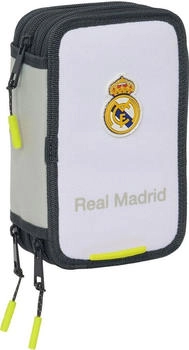 Safta Triple Filled Pencil Case 37 pcs. Real Madrid Home 25/26