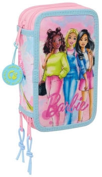 Safta Triple Filled Pencil Case 37 pcs. Barbie Painterly