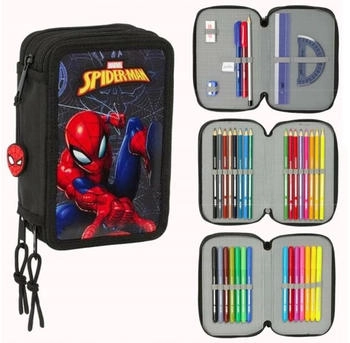 Safta Triple Filled Pencil Case 37 pcs. Spider-Man Attack